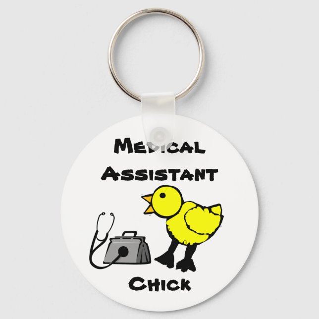 Medical Assistant Chick Keychain (Front)