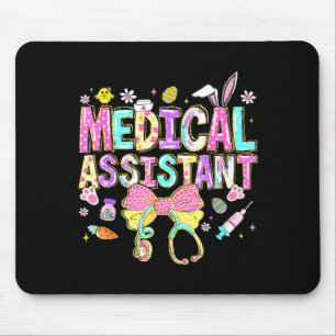 Medical assistant easter day cute coquette mouse pad