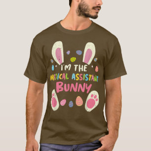Medical Assistant Easter Family Party Bunny Face C T-Shirt