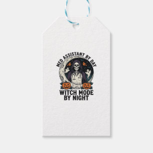 Medical Assistant Halloween Witch Vintage Engravin Gift Tags