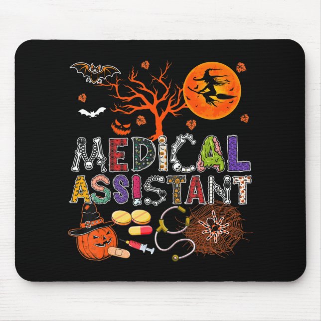 Medical Assistant Halloween Zombie Costume Scary P Mouse Pad (Front)