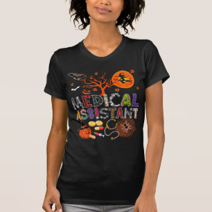 Medical Assistant Halloween Zombie Costume Scary P T-Shirt
