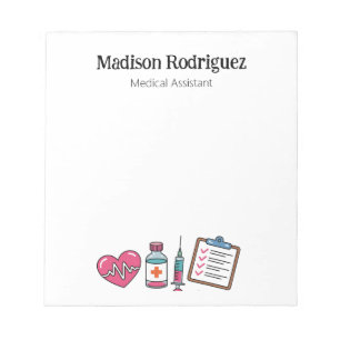 Medical Assistant Healthcare Worker Notepad