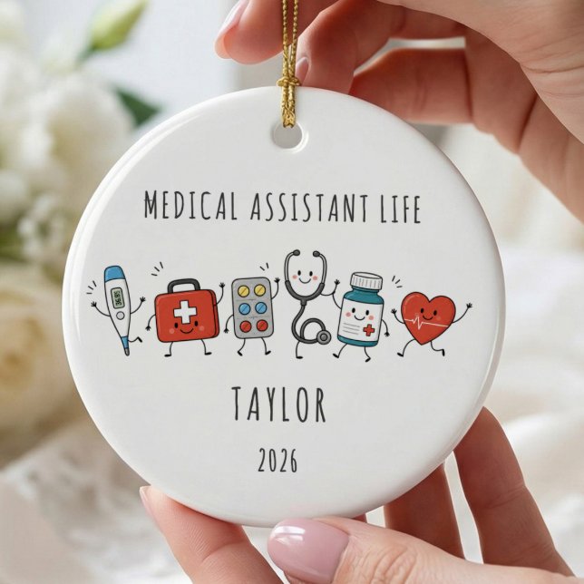 Medical Assistant Life Personalized Ornament (Creator Uploaded)