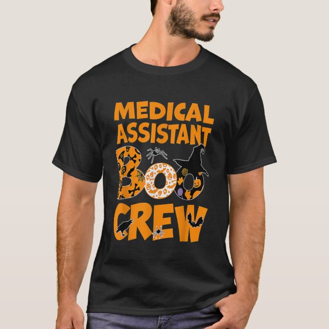 Medical Assistant MA Boo Crew Halloween T-Shirt (Front)