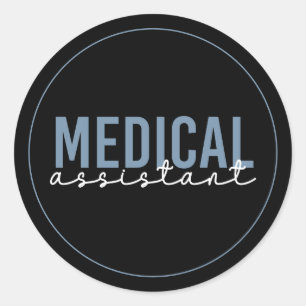 Medical Assistant MA   Clinical Assistant Classic Round Sticker