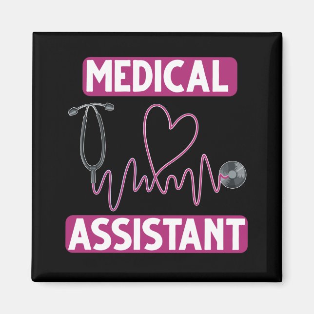 Medical Assistant Stethoscope Nurse Magnet (Front)