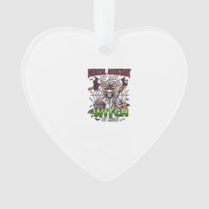 Medical Assistant Witch Skeleton Syringe Cauldron Ornament