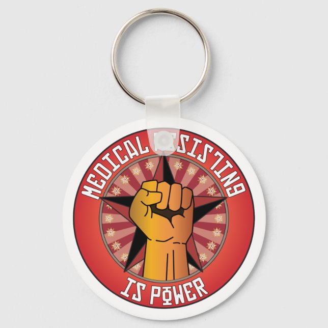 Medical Assisting Is Power Keychain (Front)