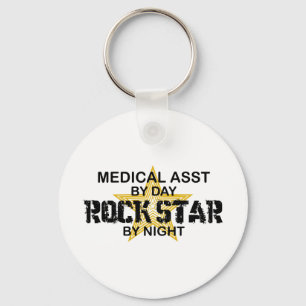 Medical Asst Rock Star Keychain