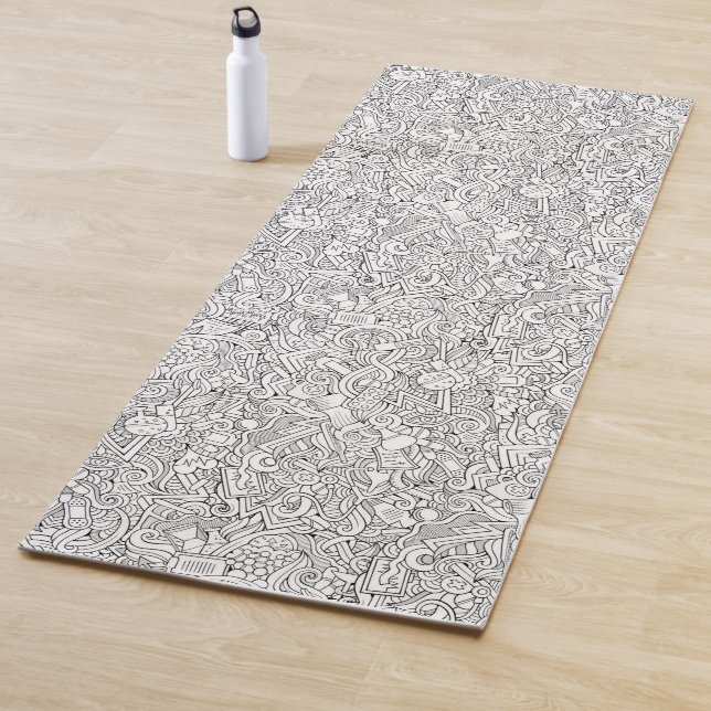 Medical B&W Pattern Yoga Mat (In Situ)