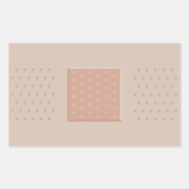 Medical Band-Aid Plaster - Rectangle Sticker (Front)
