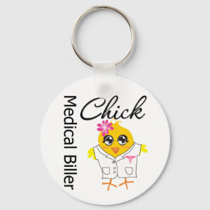 Medical Biller Chick Keychain