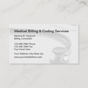 Medical Billing And Coding Business Card