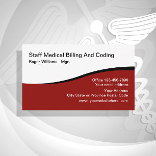 Medical Billing And Coding Business Card