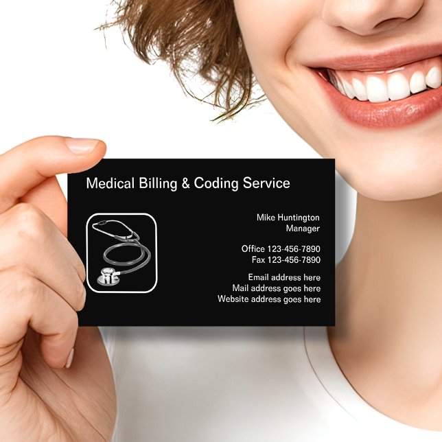 Medical Billing And Coding Service Business Card (Creator Uploaded)