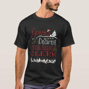 Medical Billing Clerk Xmas Job Cute Christmas T-Shirt