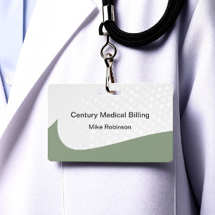 Medical Billing Office Staff Modern Name Badges