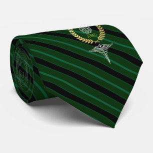 Medical Brain Personalized Green Tie