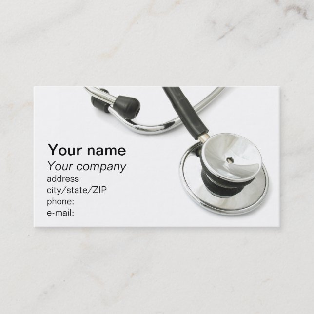 Medical business card (Front)