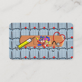 Medical Business Cards EKG Strips