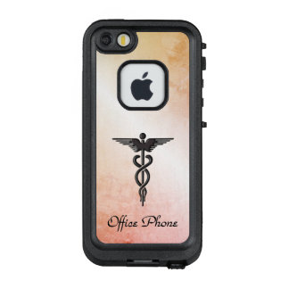 Medical Caduceus Look of Rustic Marble LifeProof FRÄ’ iPhone SE/5/5s Case