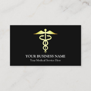 Medical Caduceus Symbol Business Card