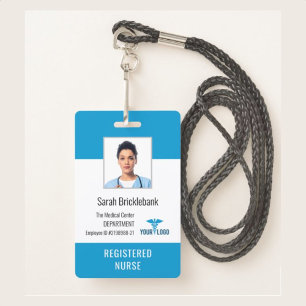 Medical Centre Employee Nurse Photo ID Badge