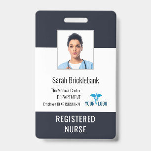 Medical Centre Employee Nurse Photo ID Badge