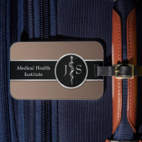 Medical Classy Noble Rod of Asclepius Silver