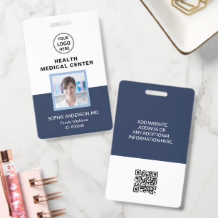 Medical Clinic Doctor Healthcare Professional ID Badge