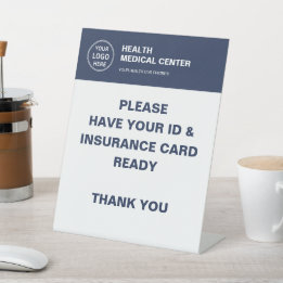 Medical Clinic Healthcare Custom Logo Insurance Pedestal Sign