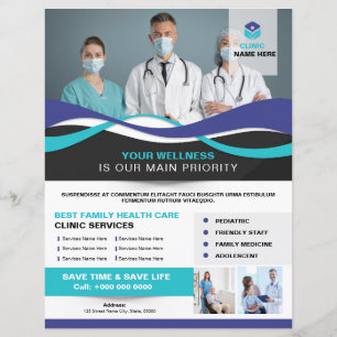 Medical Clinic Service Flyer Template