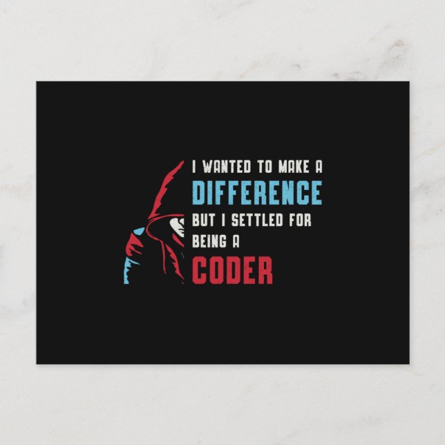 Medical Coder Being A Coder Coding ICD Coder Gift Postcard (Front)