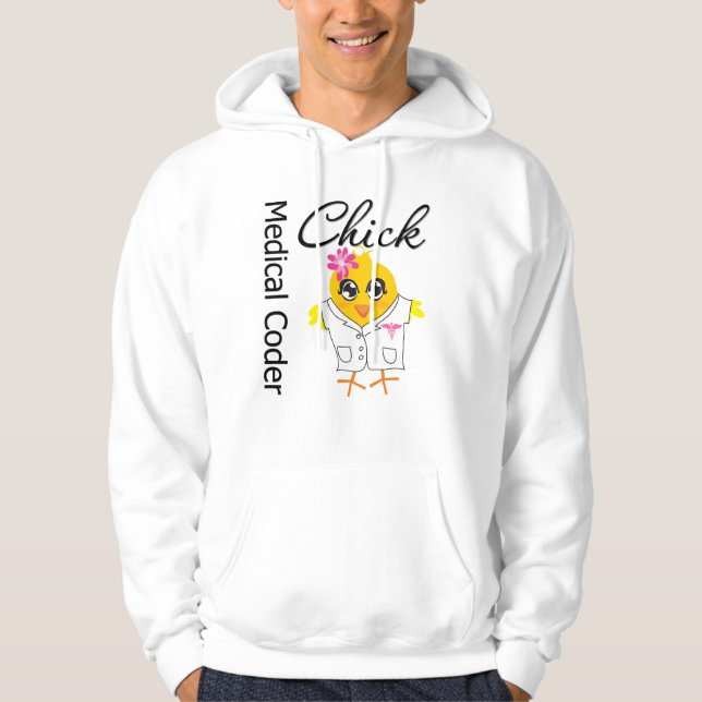 Medical Coder Chick Hoodie (Front)