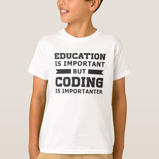 Medical Coder Coding Is Importanter ICD Programmer T-Shirt (Front)