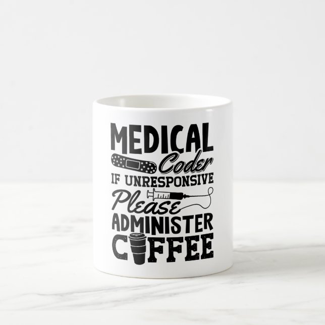 Medical Coder Coffee Assistant ICD Coding Gift Coffee Mug (Center)