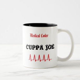 Medical Coder Cuppa Joe Two-Tone Coffee Mug