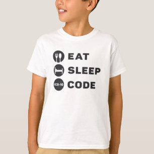 Medical Coder Eat Sleep Code ICD Coding Programmer T-Shirt