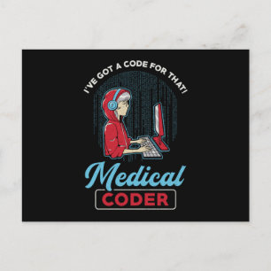 Medical Coder I've Got A Code For That ICD Coding Postcard