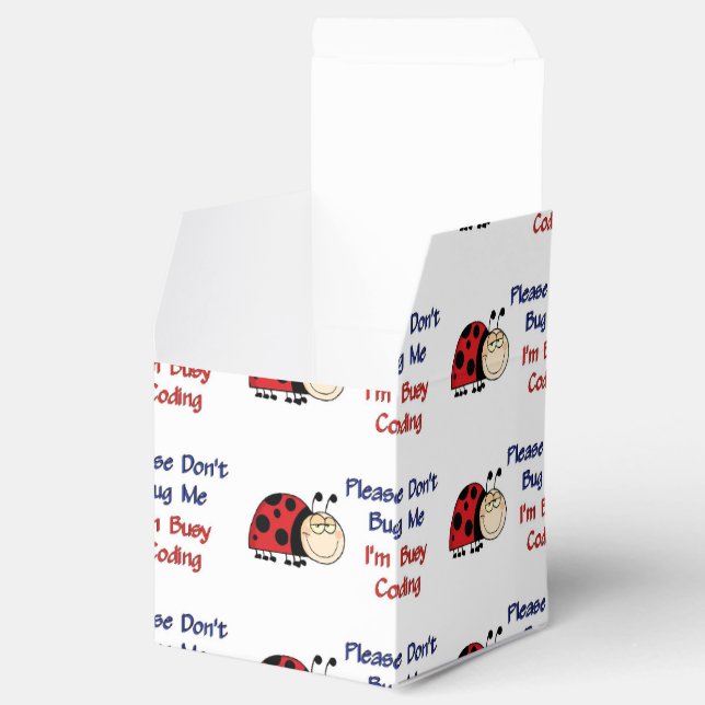 Medical Coder Ladybug2 Favor Box (Opened)