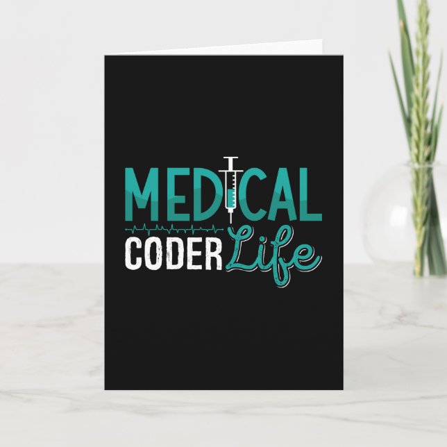 Medical Coder Life Assistant ICD Coding Programmer Card (Front)
