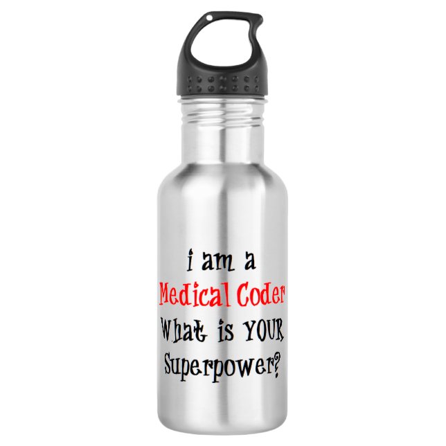 medical coder Mug 532 Ml Water Bottle (Front)