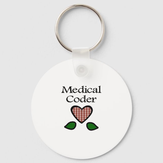 Medical Coder Red GH Keychain (Front)