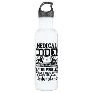 Medical Coder Solving Problems Coding Assistant 710 Ml Water Bottle