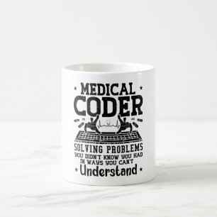 Medical Coder Solving Problems Coding Assistant Coffee Mug