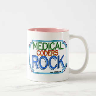 Medical Coders Rock Two-Tone Coffee Mug