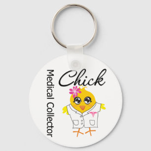 Medical Collector Chick Keychain