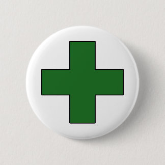 Medical Cross Medical Life Saving Guard Symbol 2 Inch Round Button