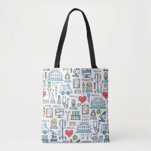 Medical Design Pattern Tote Bag
